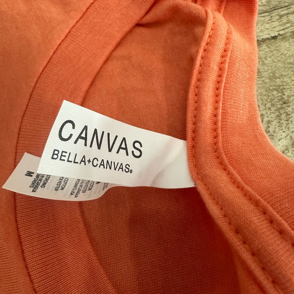 Bella + Canvas | "I'm A Real Treat" Graphic Tee | Size M | Heather Orange - Picture 14 of 16